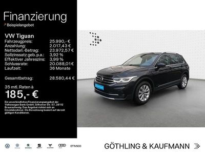 Gebraucht VW Tiguan Elegance 150 PS (110 kW) 2021 Deep black perleffekt SUV