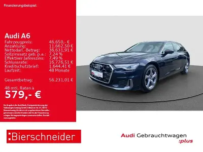 Usata Audi A6 S-Line 245 CV (180 kW) 2024 Blu Station wagon