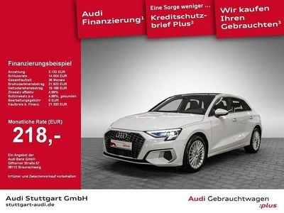 Weiß Gebraucht 2022 Audi A3 Sportback Advanced Kleinwagen | 26.850 € (Etwas zu teuer)