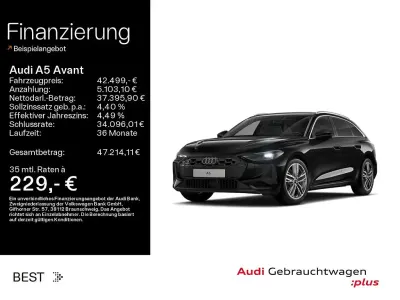 Gebraucht Audi A5 Basis 204 PS (150 kW) 2025 Mythosschwarz metallic Kombi