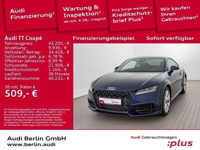 gebraucht Audi TT Coupé 45 TFSI S tr. NAVI LED RFK LEDER