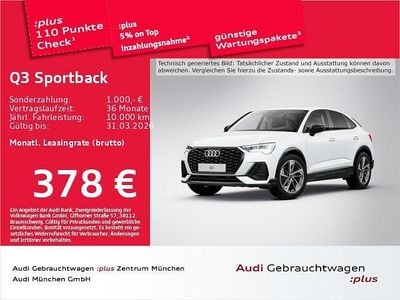 Weiß Gebraucht 2025 Audi Q3 Sportback S-Line SUV | 40.266 € (Guter Preis)