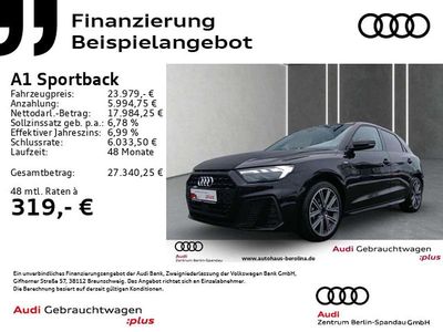Gebraucht Audi A1 S-Line 95 PS (69 kW) 2024 Mythosschwarz metallic Kleinwagen