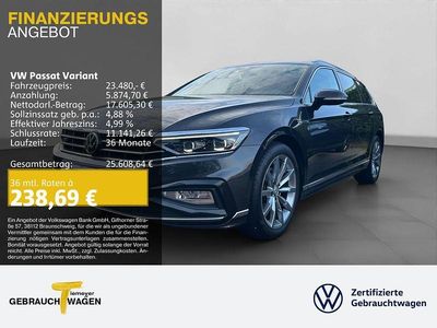 Grau Gebraucht 2020 VW Passat R-line Kombi | 23.480 € (Etwas zu teuer)