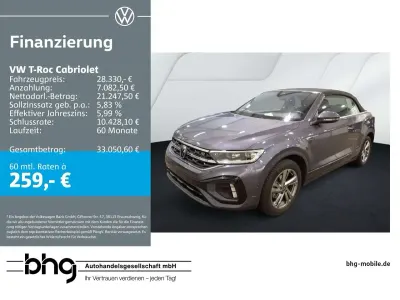 Gebraucht VW T-Roc Cabriolet R-line 150 PS (110 kW) 2025 Grau Cabrio