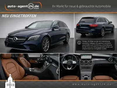Gebraucht Mercedes C300 AMG line 258 PS (189 kW) 2019 Cavansitblau metallic Kombi