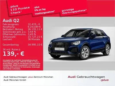 Używany Audi Q2 Advanced Plus 150 KM (110 kW) 2025 Niebieski SUV