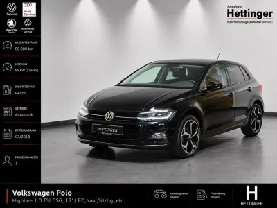 Gebraucht VW Polo Highline 116 PS (85 kW) 2018 Schwarz Kleinwagen