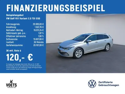 Gebraucht VW Golf VIII Life 150 PS (110 kW) 2023 Silber Kombi