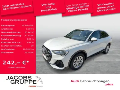 Gebraucht Audi Q3 Sportback S-Line 150 PS (110 kW) 2025 Gletscherweiß metallic SUV