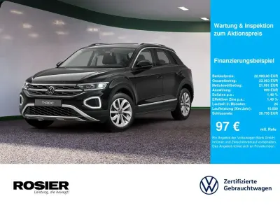 Second-hand VW T-Roc Style 116 CP (85 kW) 2024 Negru SUV