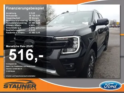 Neu Ford Ranger Wildtrack 205 PS (150 kW) 2026 Agateblack Pickup