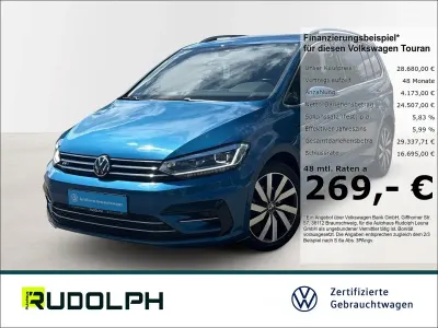 Gebraucht VW Touran Highline 150 PS (110 kW) 2022 Blau Van / Kleinbus