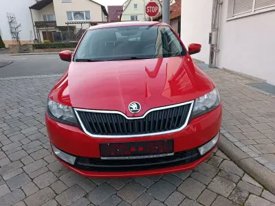 Brugt Skoda Rapid Ambition 90 HK (66 kW) 2016 Rød Hatchback