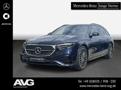 Gebraucht Mercedes E220 AMG line 197 PS (144 kW) 2025 Lack nautikblau Kombi