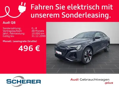 Używany Audi Q8 e-tron S-Line 300 kW (408 KM) 2023 Szary SUV