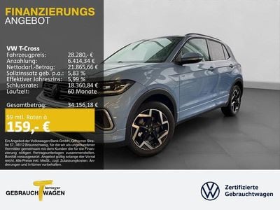 Neu VW T-Cross R-line 150 PS (110 kW) 2025 Blau SUV