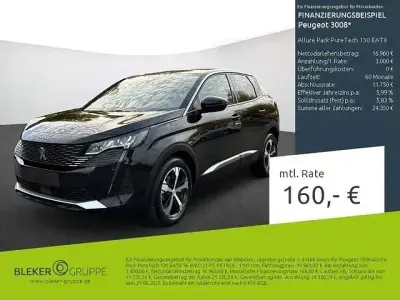 Gebraucht Peugeot 3008 Allure 131 PS (96 kW) 2023 Lackierung schwarz perla nera/metallic klarlack SUV