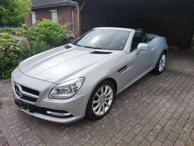 Gebraucht Mercedes SLK350 306 PS (225 kW) 2012 Silber Cabrio