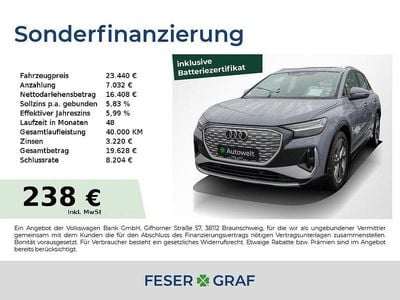 Gebraucht Audi Q4 e-tron Ambiente 150 kW (204 PS) 2022 Kieselgrau SUV