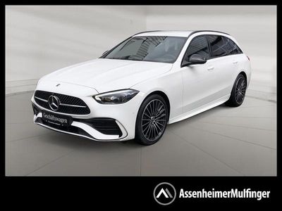 Weiss unilack polarweiss Gebraucht 2025 Mercedes C200 AMG line Kombi | 48.580 € (Teuer)