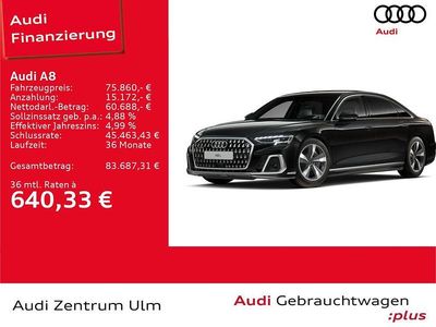 Gebraucht Audi A8L Ambiente 462 PS (339 kW) 2025 Mythosschwarz metallic Limousine