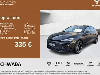 Ny Cupra Leon 150 HK (110 kW) 2026 Sort Sedan