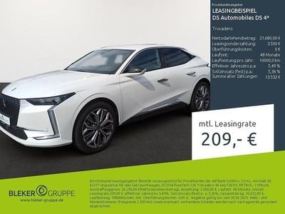 Gebraucht DS Automobiles DS4 Trocadero 131 PS (96 kW) 2022 Lack weiss perlglänzend/typ au Limousine