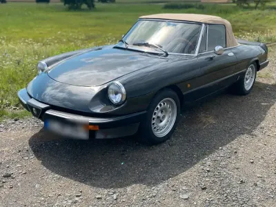 Gebraucht Alfa Romeo Spider Veloce 126 PS (92 kW) 1984 Schwarz Cabrio