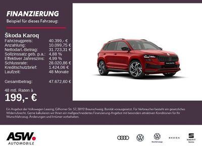 Velvetrot metallic Neu 2025 Skoda Karoq SportLine SUV | 40.399 € (Teuer)