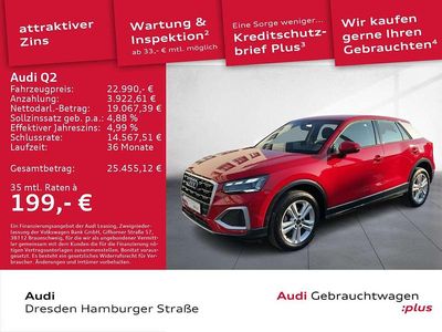 Gebraucht Audi Q2 Advanced Plus 150 PS (110 kW) 2022 Tangorot metallic SUV