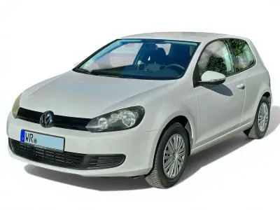 Gebraucht VW Golf VI 80 PS (58 kW) 2009 Weiß Kleinwagen