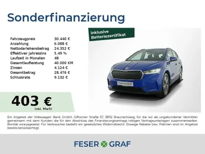 Gebraucht Skoda Enyaq iV 131 kW (179 PS) 2024 Energyblau SUV