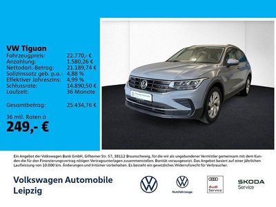 Grau Gebraucht 2022 VW Tiguan Active SUV | 22.770 € (Guter Preis)