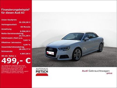 Gebraucht Audi A3 Cabriolet S-Line 150 PS (110 kW) 2017 Weiss Cabrio