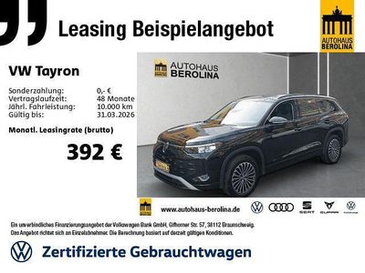 Gebraucht VW Tayron Life 193 PS (141 kW) 2025 Schwarz SUV