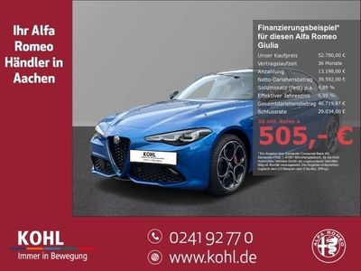 gebraucht Alfa Romeo Giulia Veloce 2.0 Turbo 280 PS AT8 4x4 Panorama Navi LED