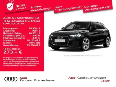 Gebraucht Audi A1 Sportback Advanced 116 PS (85 kW) 2025 Mythosschwarz metallic Kleinwagen