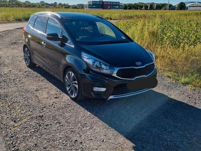 gebraucht Kia Carens 1,7 CRDI 141 ISG Spirit Schwarz Leder Automatik AHK