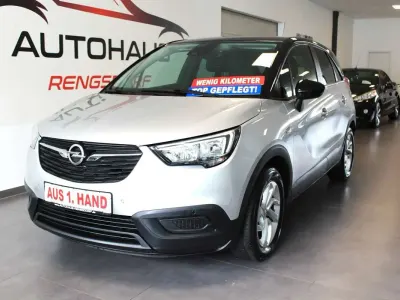 Gebraucht Opel Crossland X Edition 82 PS (60 kW) 2017 Argonsilber/sovereign/switchbl SUV