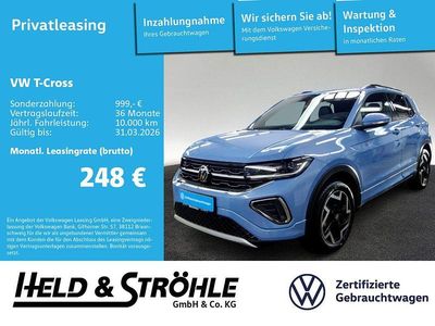 Gebraucht VW T-Cross R-line 150 PS (110 kW) 2025 Clear blue metallic SUV