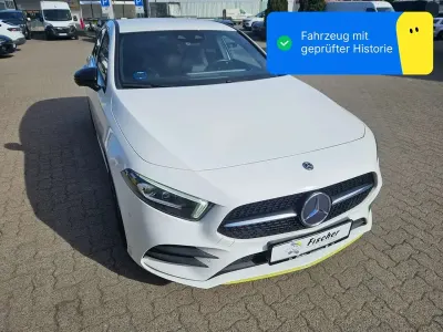 Gebraucht Mercedes A250 AMG line 224 PS (164 kW) 2019 Polarweiss  unilack Kleinwagen