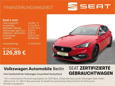 Gebraucht Seat Leon FR 110 PS (80 kW) 2022 Reinrot Limousine