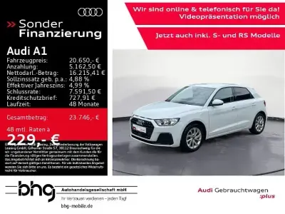Gebraucht Audi A1 Sportback Advanced Plus 116 PS (85 kW) 2025 Weiß Kleinwagen