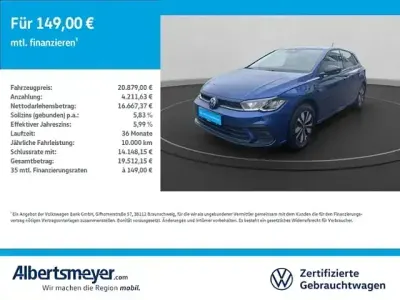 Gebraucht VW Polo Goal 116 PS (85 kW) 2025 Blau Kleinwagen