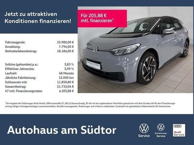 Gebraucht VW ID.3 Pro Performance 150 kW (204 PS) 2023 Mondsteingrau/schwarz Kleinwagen