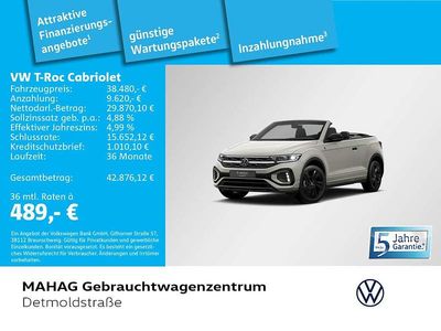 Gebraucht VW T-Roc Cabriolet Karmann 150 PS (110 kW) 2025 Ascotgrau/schwarz Cabrio