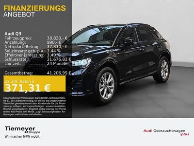 Gebraucht Audi Q3 S-Line 150 PS (110 kW) 2025 Schwarz SUV