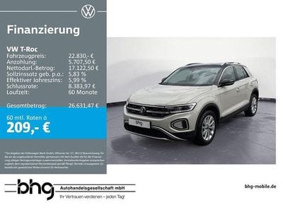 Second-hand VW T-Roc Style 110 CP (80 kW) 2023 Gri SUV