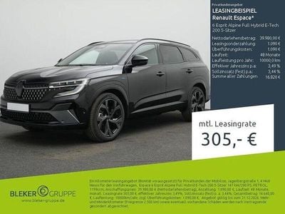 Blackpearl schwarz Gebraucht 2025 Renault Espace Esprit Alpine Van / Kleinbus | 39.970 € (Superpreis)